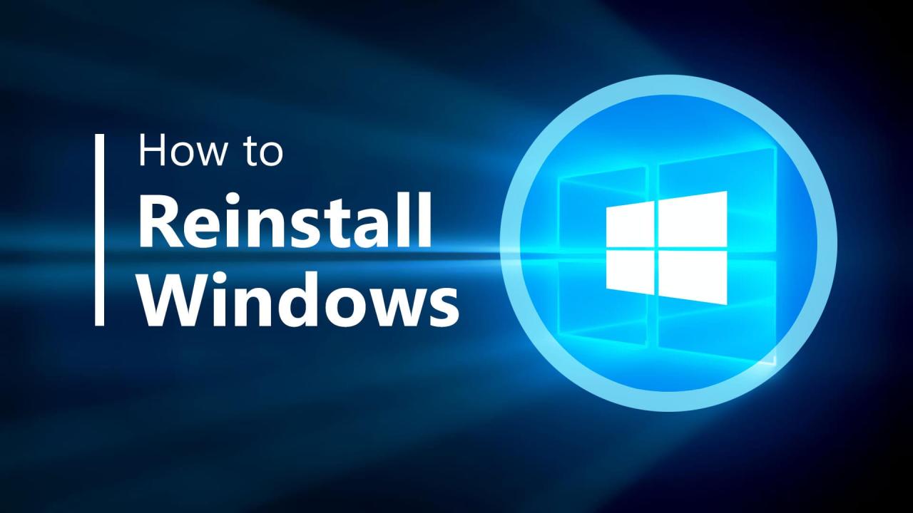 Cara menginstal ulang windows 10