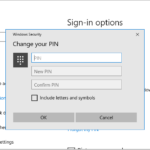 Cara mengganti pin windows 10