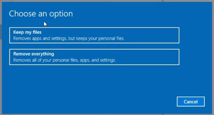 Windows reinstall format