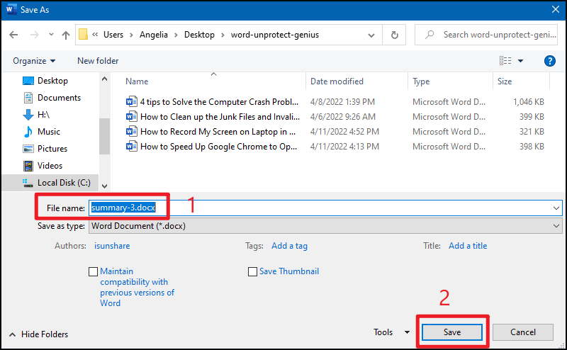 Cara membuka word yang terkunci windows 10