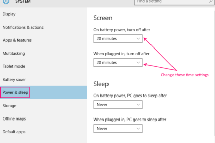 Lock screen windows timeout change setting