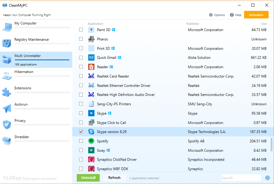 Skype windows uninstall disable thoughts extra some