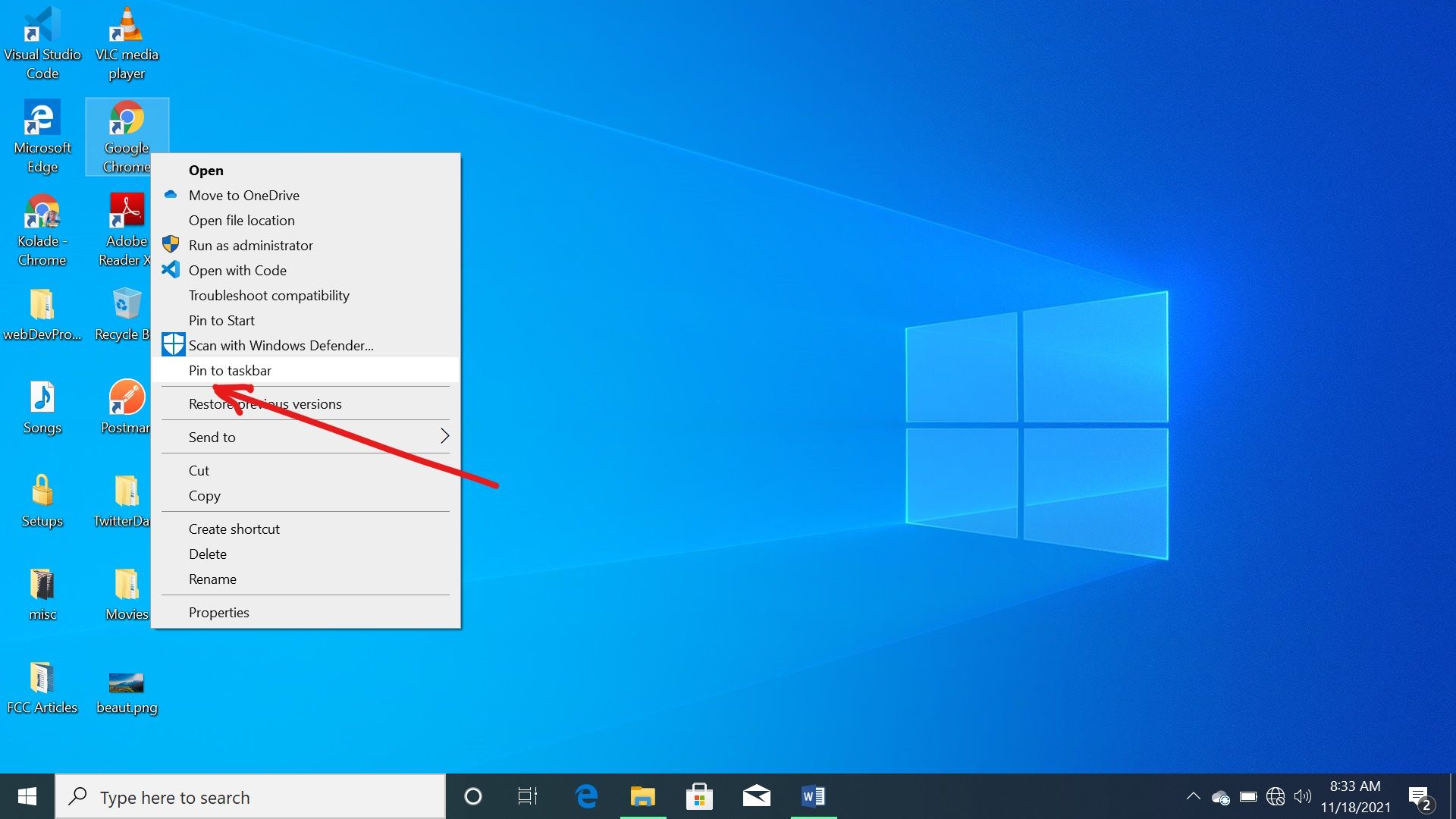 Cara menampilkan aplikasi di taskbar windows 10