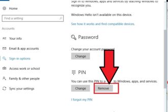 Cara menghapus password di laptop windows 10