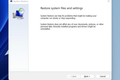 Restore backup