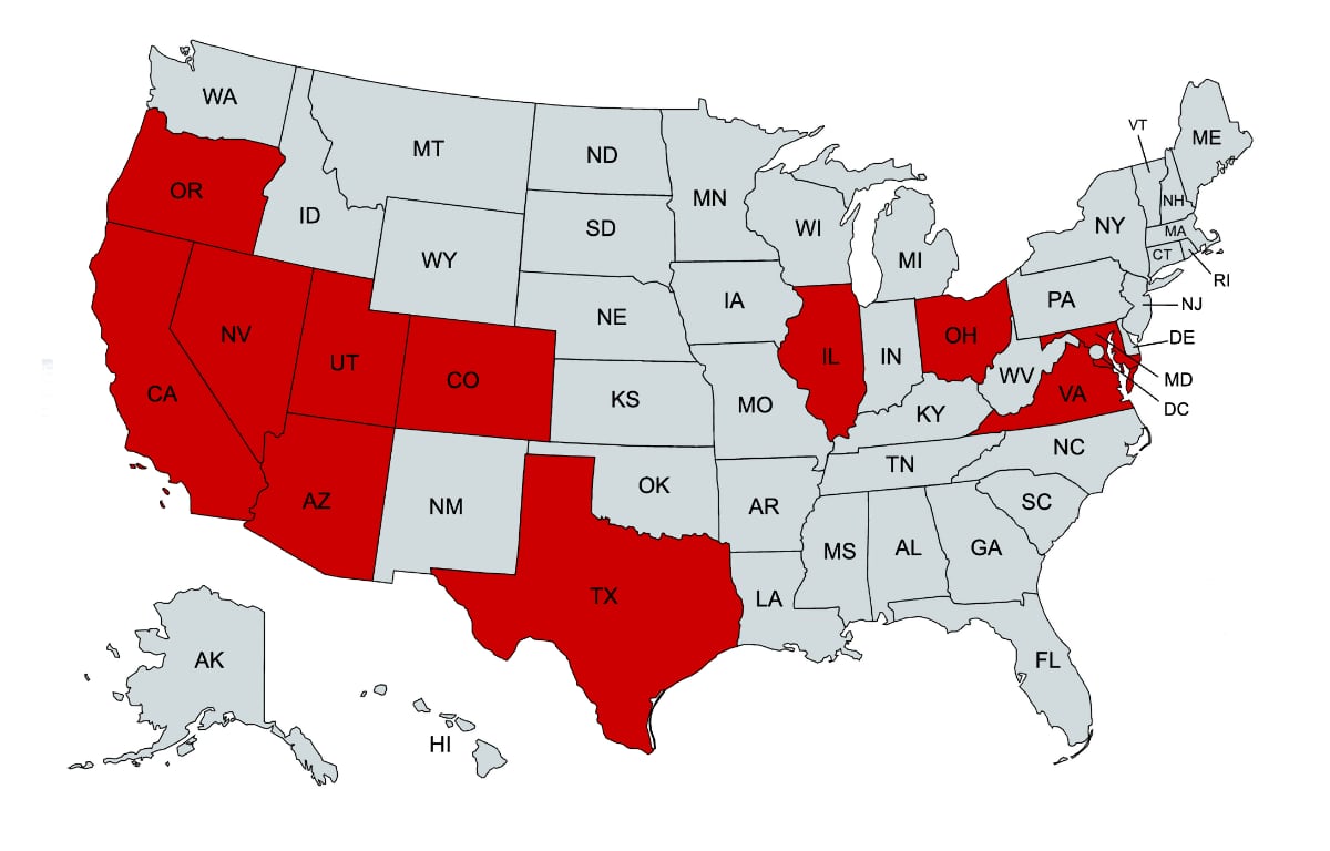 What states have tesla insurance