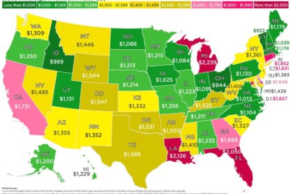 Lowest insurance rates by state