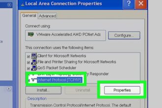 Cara setting jaringan internet di windows xp