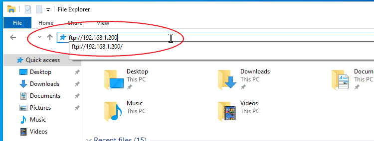 Cara membuka ftp di windows explorer