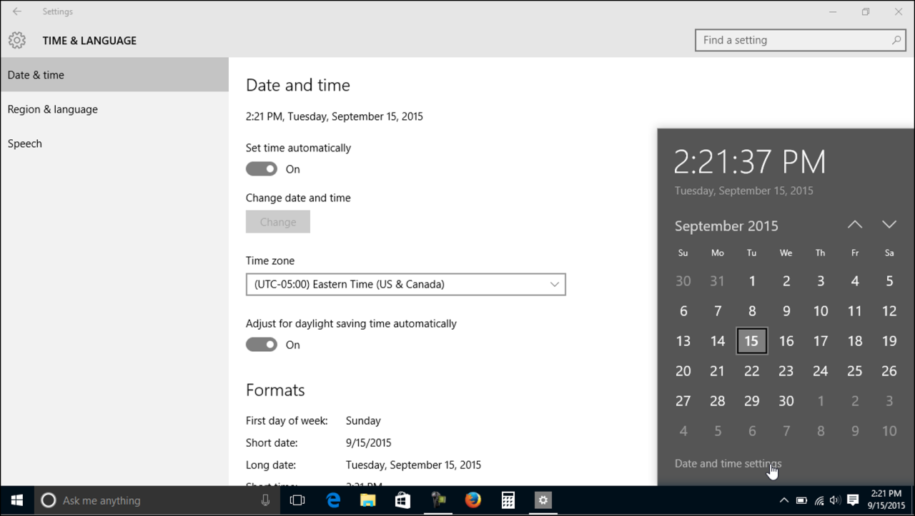 Cara ganti tanggal windows 10