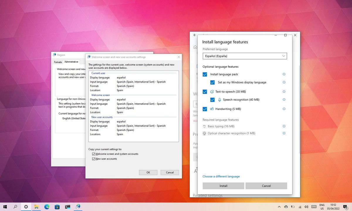 Cara merubah bahasa sistem di windows 10