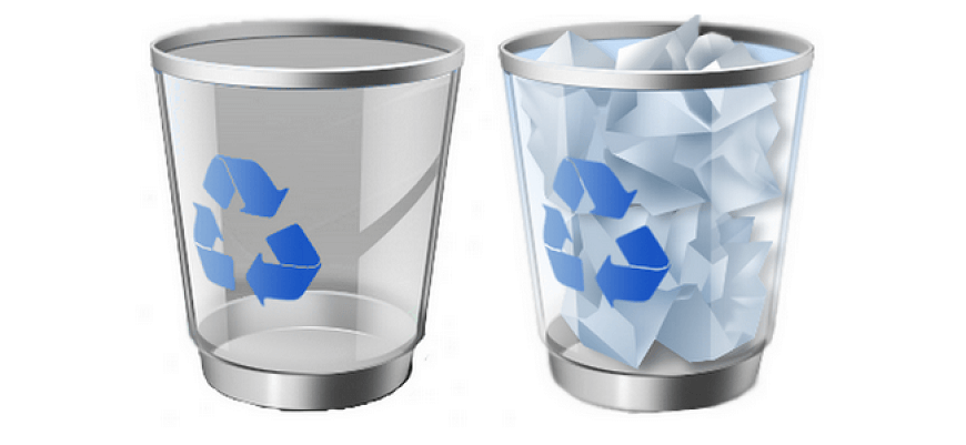 Recycle recover deleted restore emptied