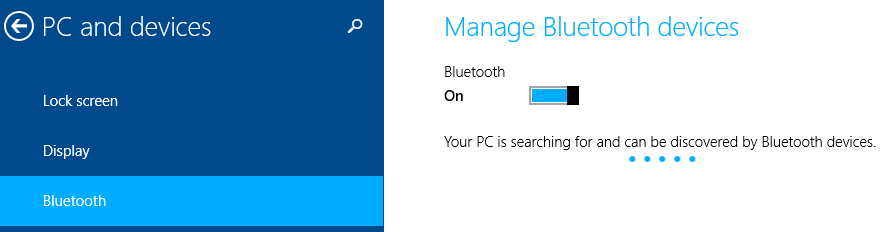 Cara mengaktifkan bluetooth windows 8