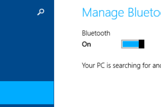 Cara mengaktifkan bluetooth windows 8