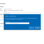 Cara aktivasi windows 10 dengan product key