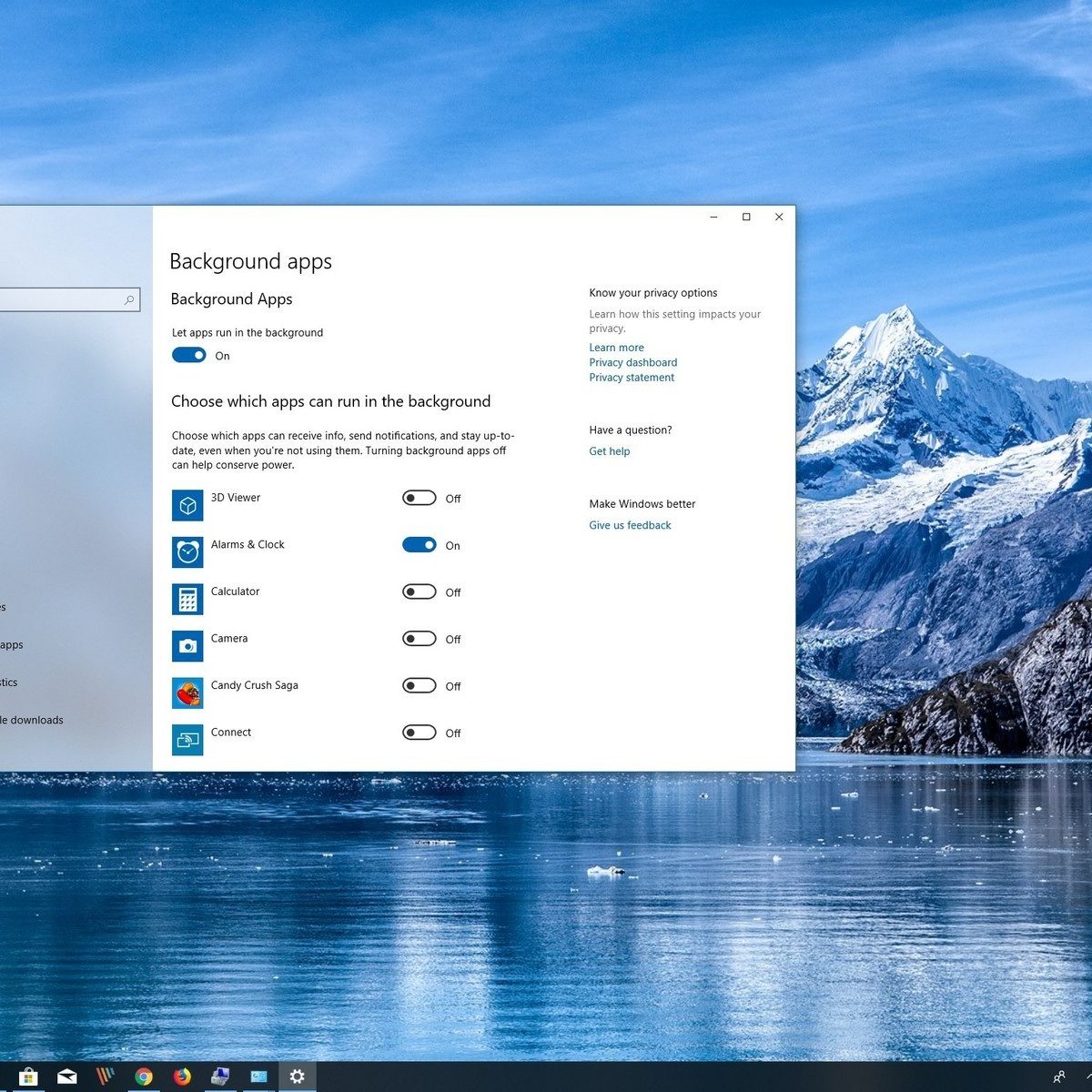 Cara mematikan background apps windows 10