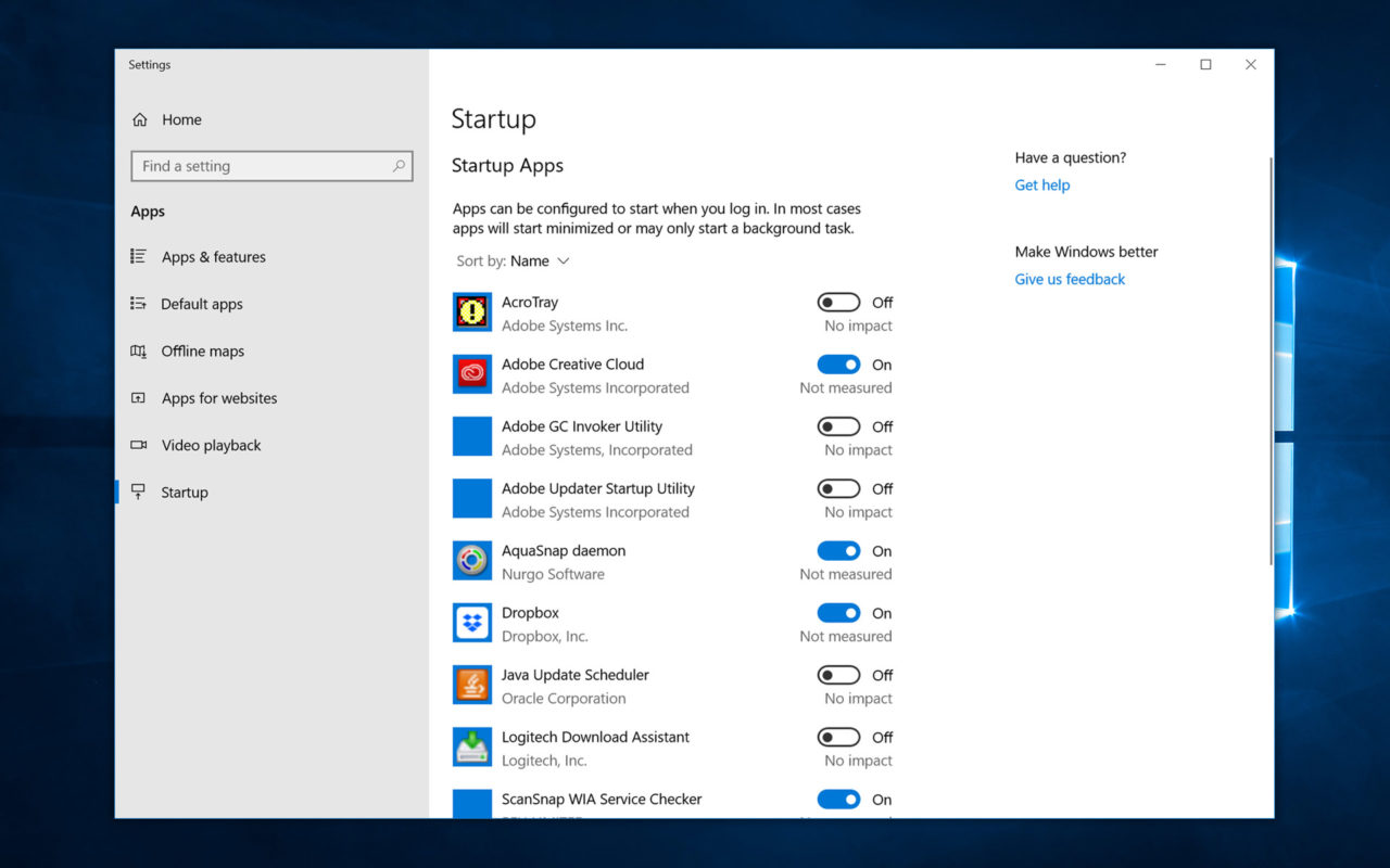 Cara mematikan aplikasi startup windows 10