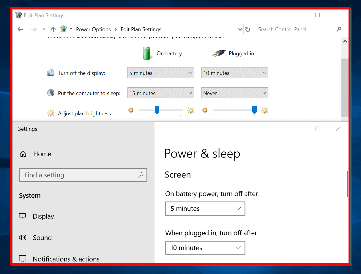 Timeout computer adjust brightness itechguides