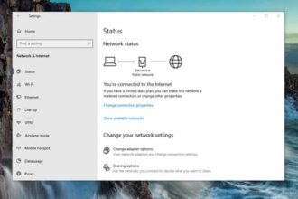 Cara membuat ethernet di windows 10