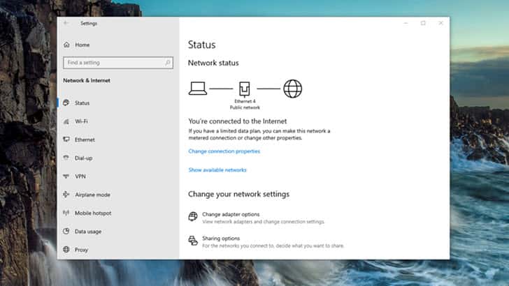 Cara membuat ethernet di windows 10