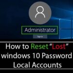 Password windows reset forgotten