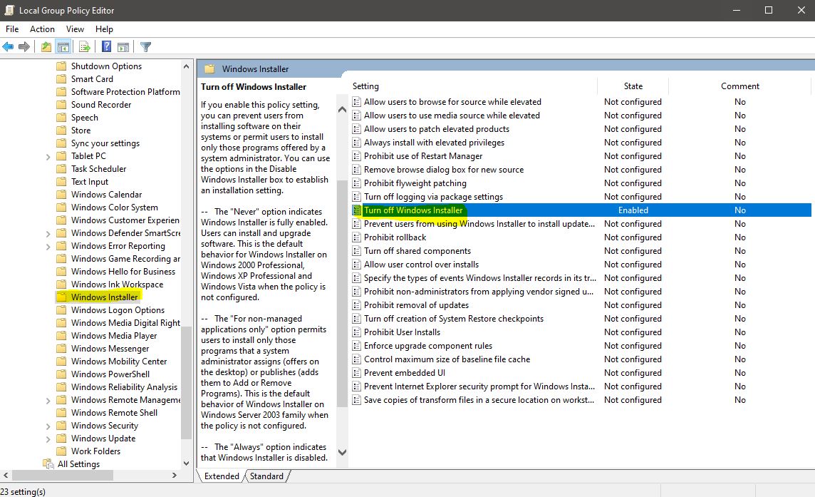 Cara membatasi instal program di windows 7