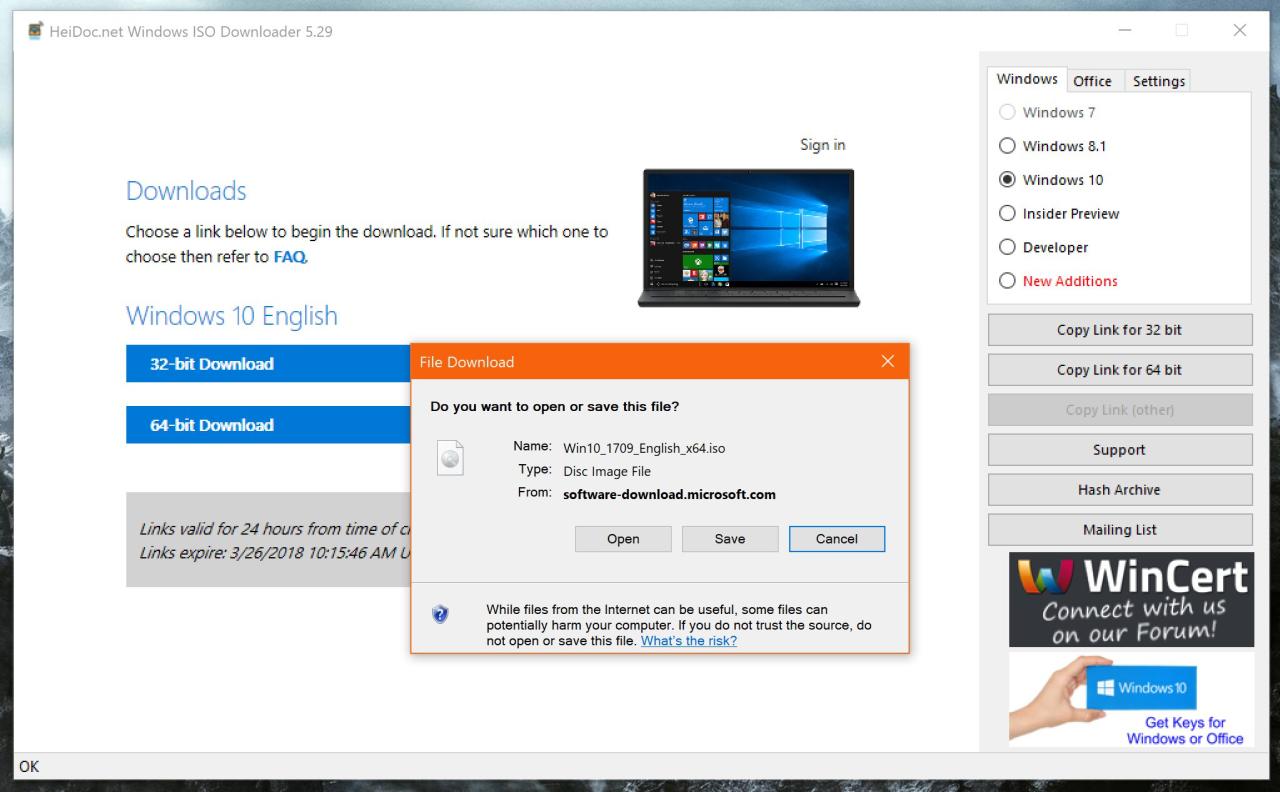 Cara download windows 10 iso dari microsoft