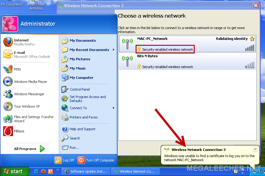 Xp windows connect