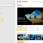 Lock windows screen customize wallpaper change background tips