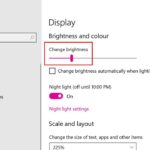 Brightness screen windows adjust