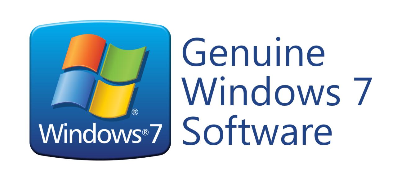 Cara mematikan genuine windows 7