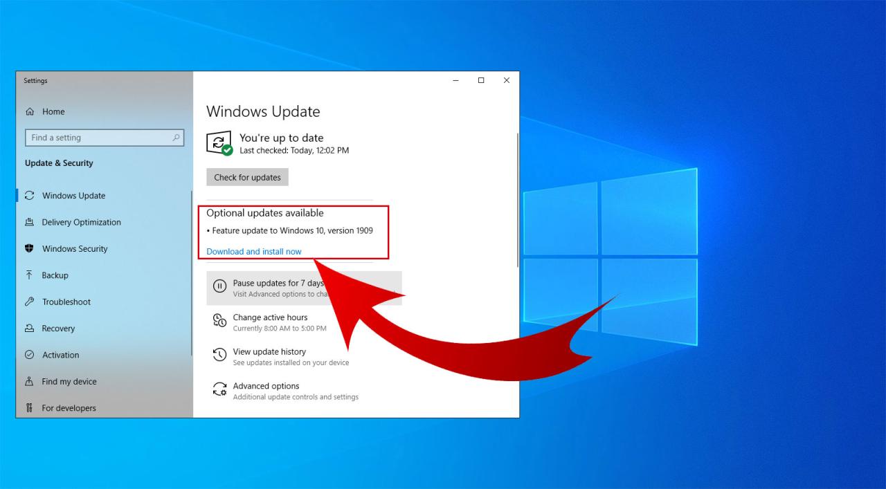 Cara update windows 10 ke versi terbaru